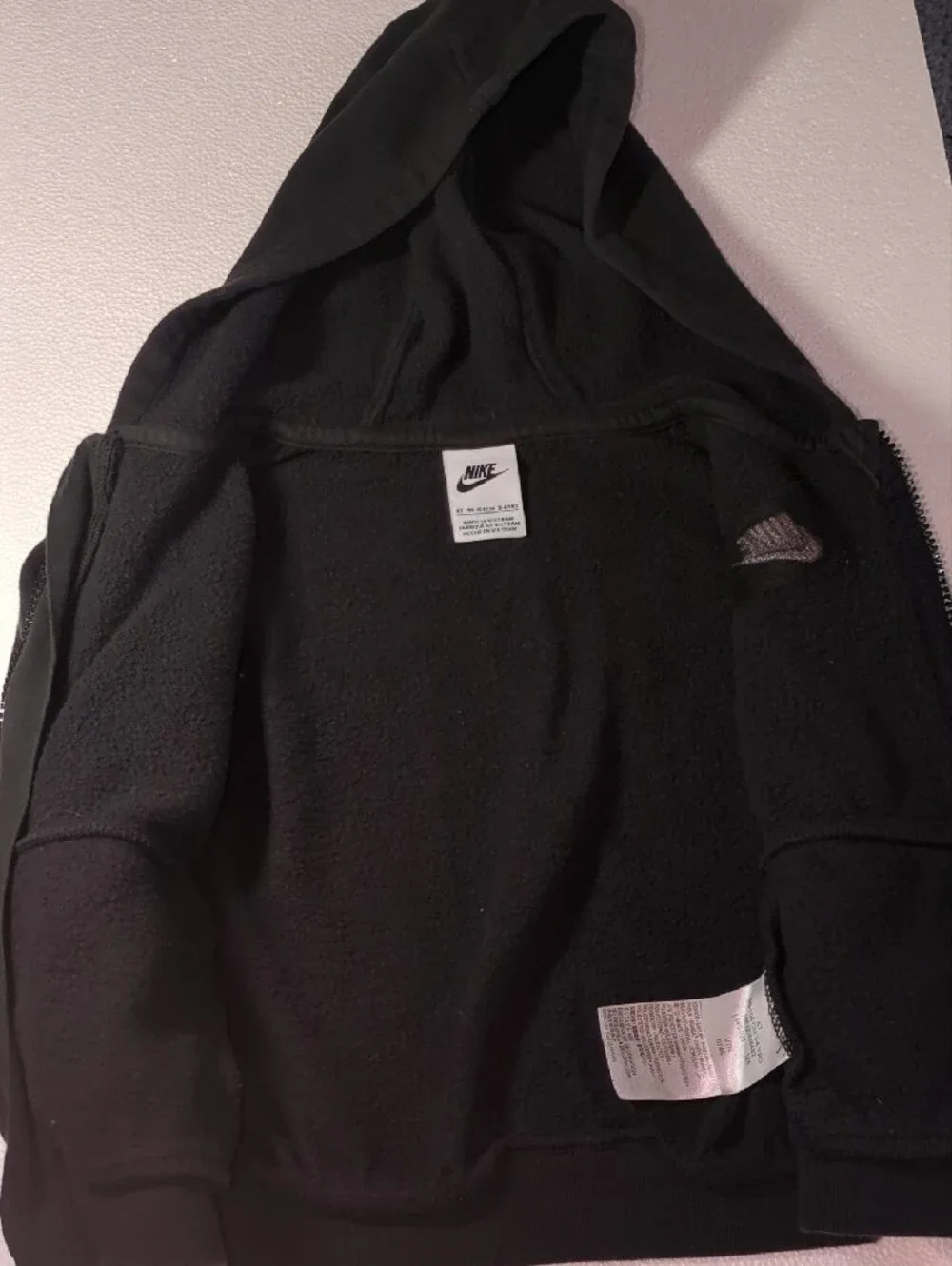 Nike Black Kids Full-Zip Hooded Sweatshirt 3-4 Yrs Old